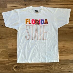 Vintage 90s Florida State University FSU Seminoles Large T Shirt